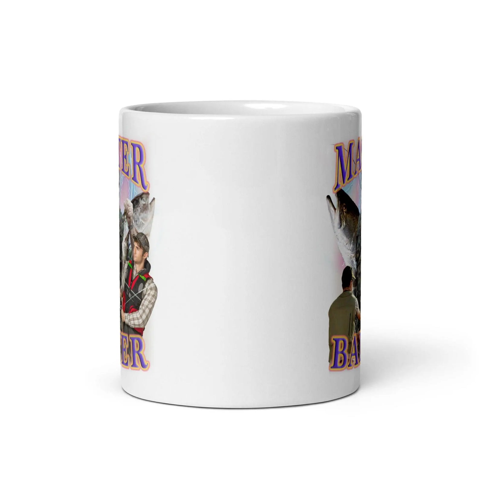 Master Baiter White glossy mug - Orbital Clothing