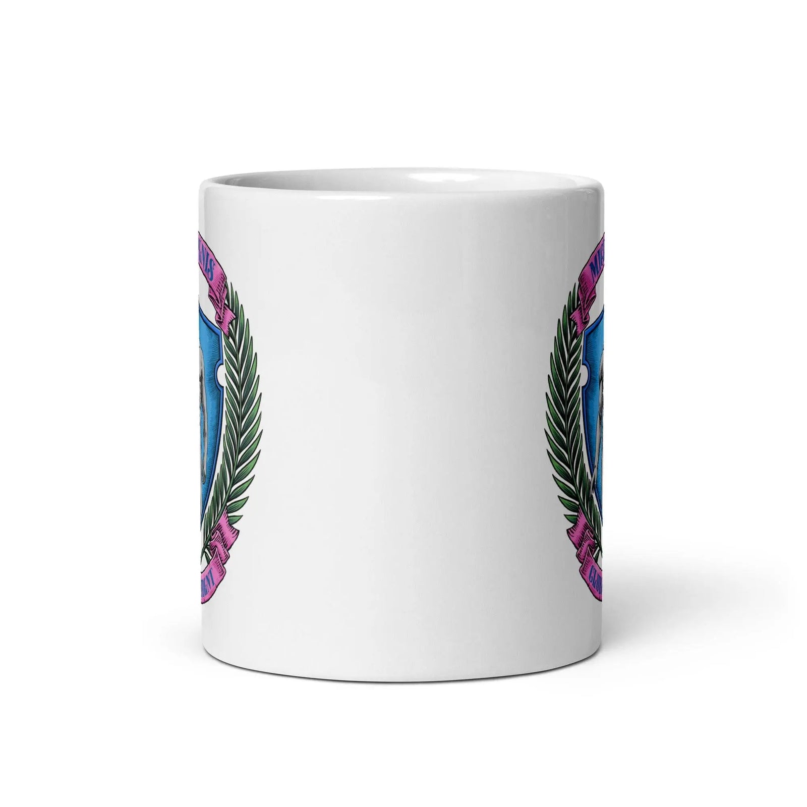 Micro Penis Club President White glossy mug - Orbital Clothing