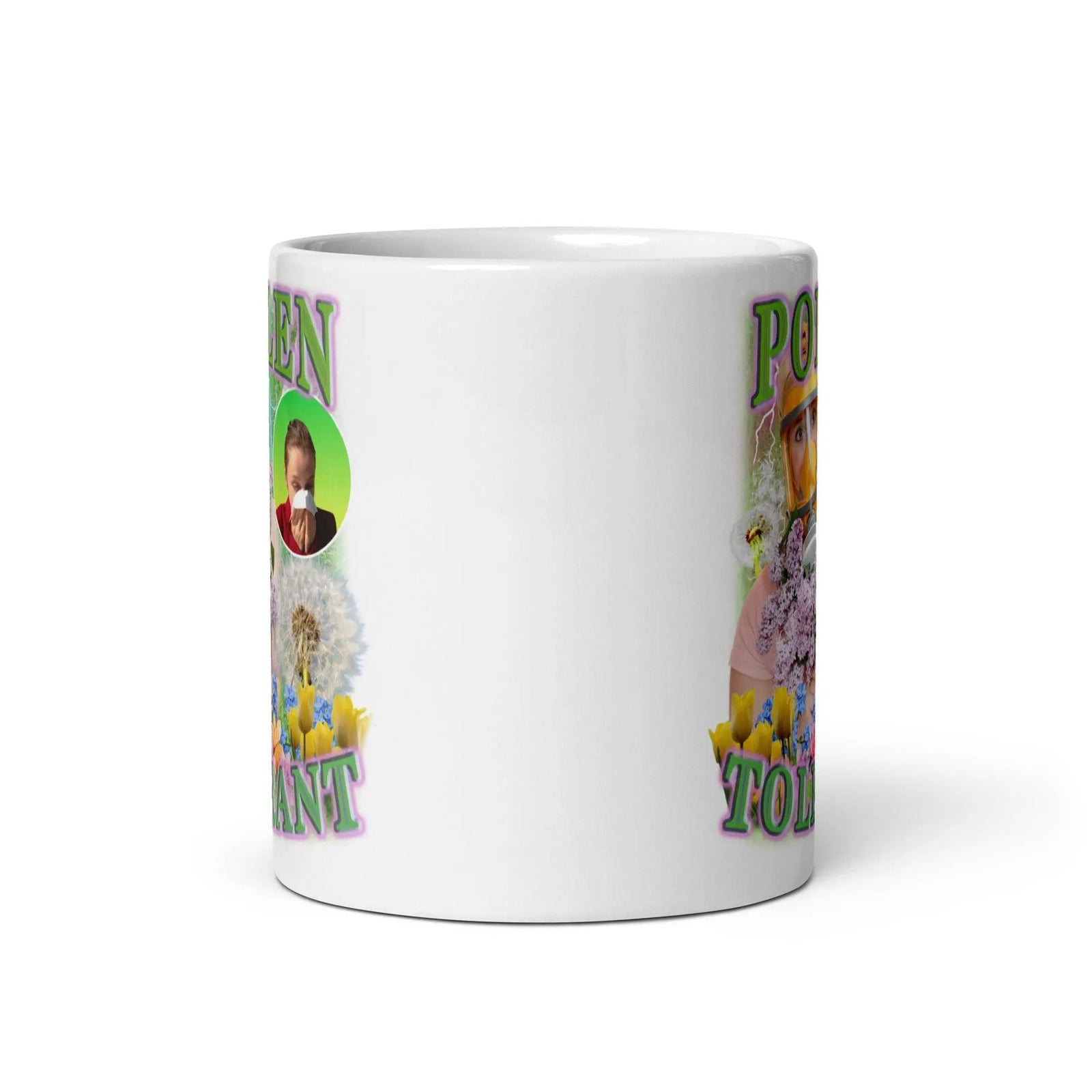 Pollen tolerant White glossy mug - Orbital Clothing