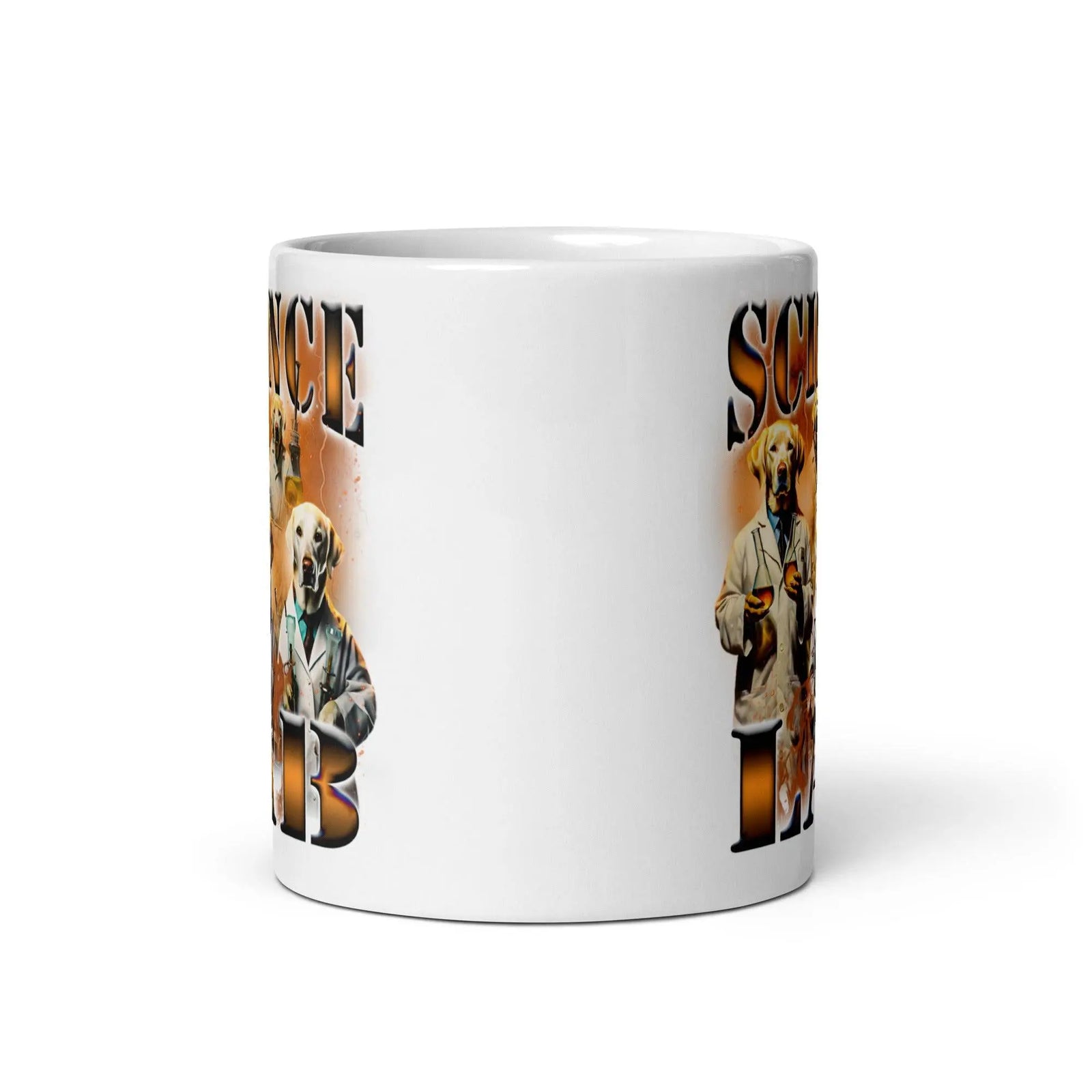 Science Lab White glossy mug - Orbital Clothing