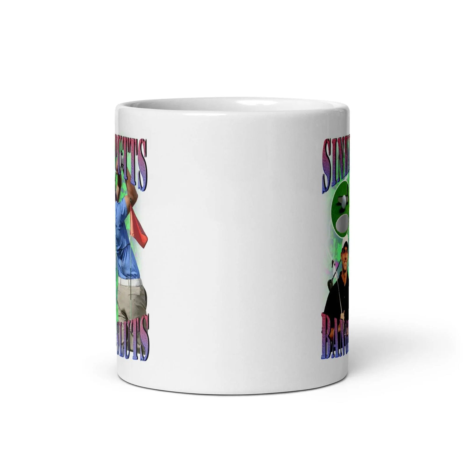 Sinking Putts Banging Sluts White glossy mug - Orbital Clothing