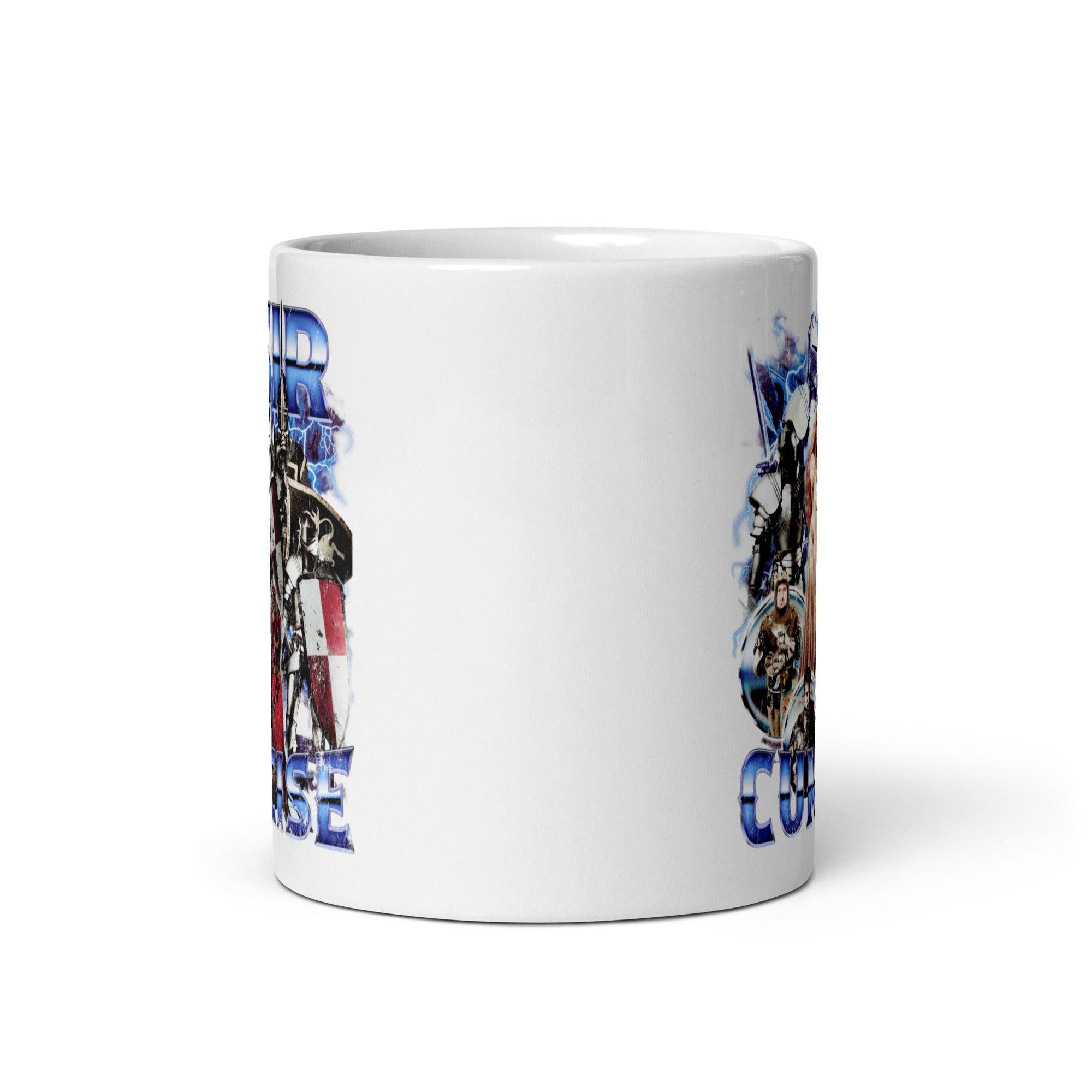 Sir Cumcise White glossy mug - Orbital Clothing