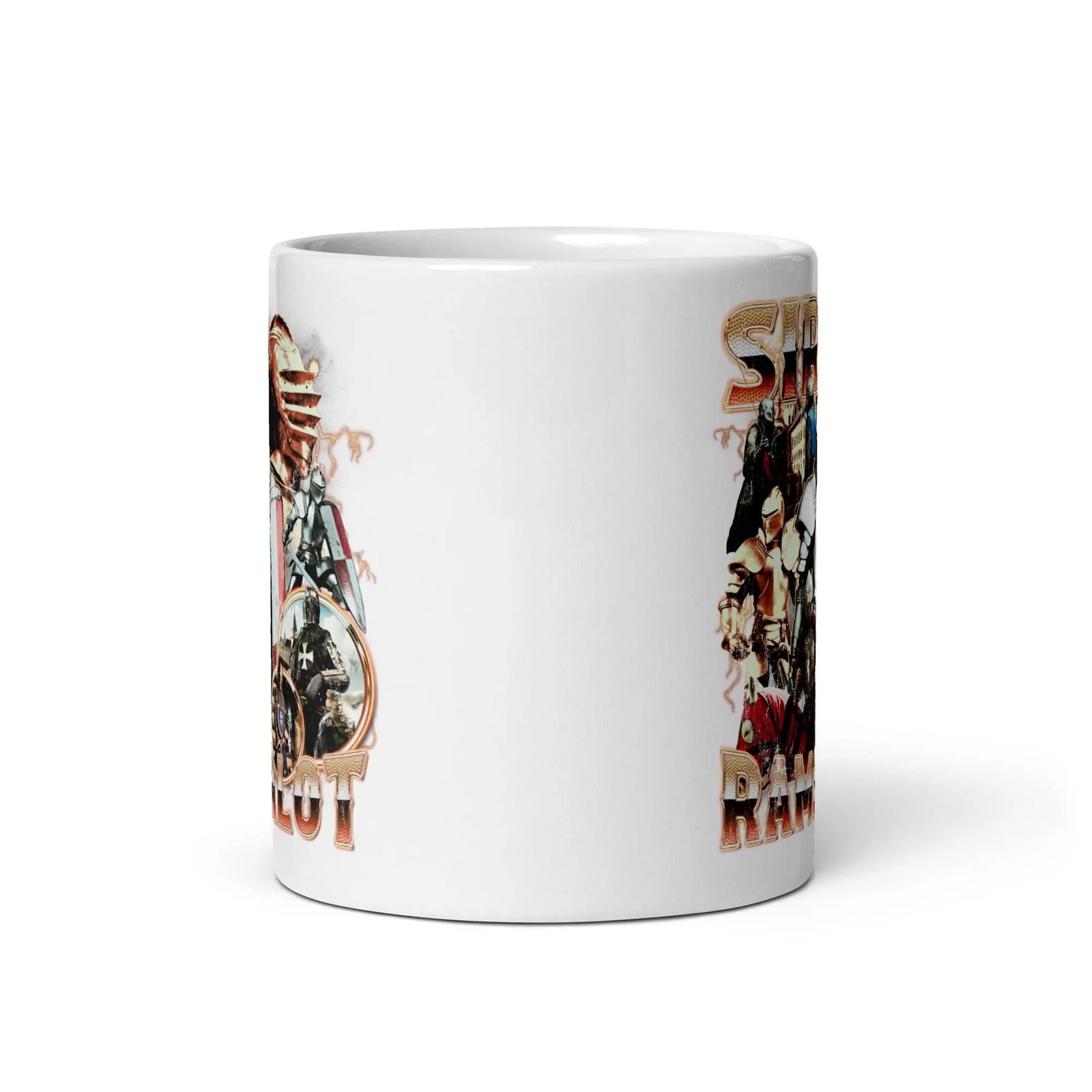Sir Ramsalot White glossy mug - Orbital Clothing