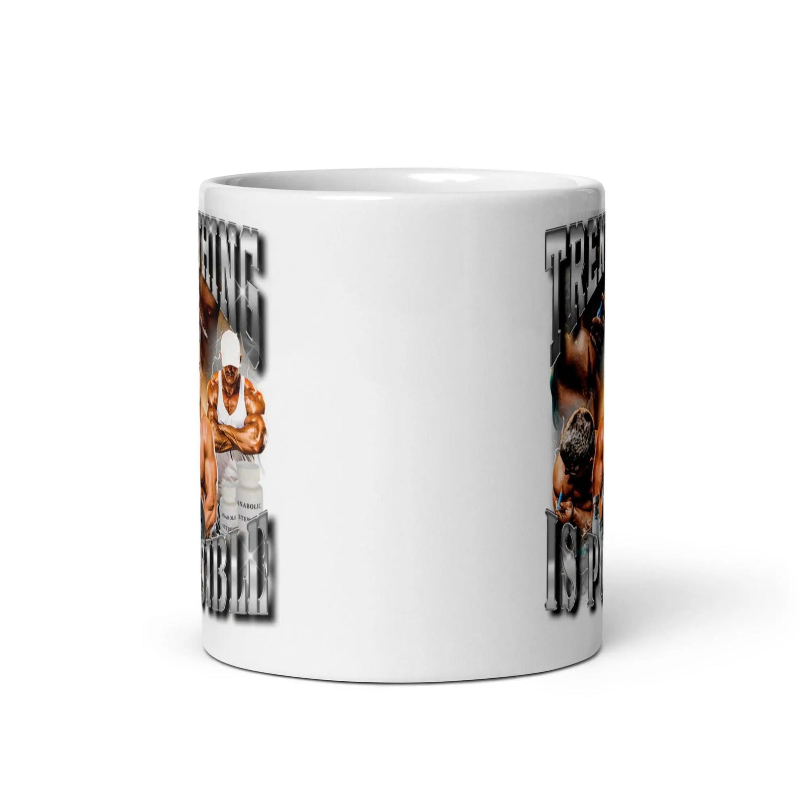 Trenything is Possible White glossy mug - Orbital Clothing