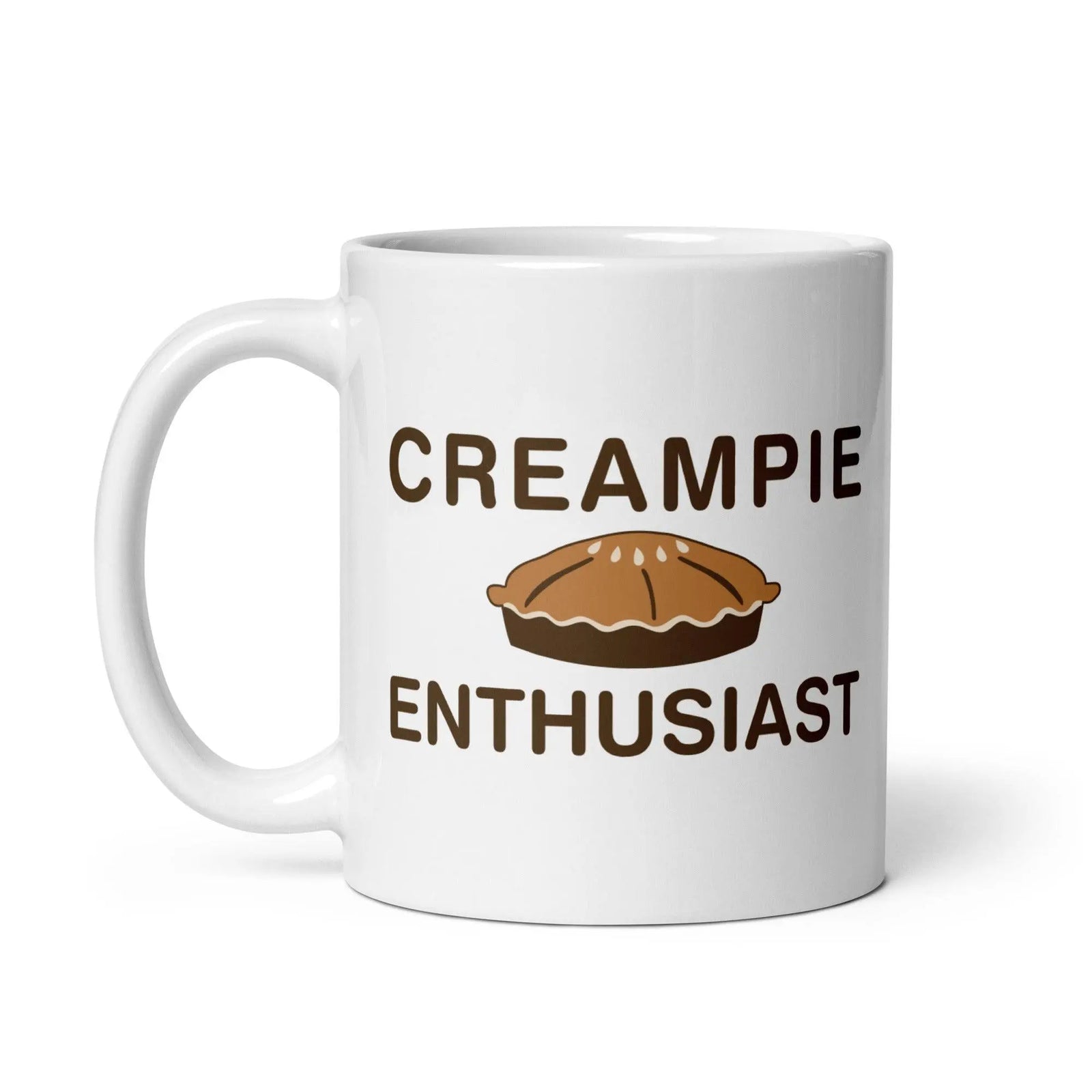 Creampie Enthusiast White glossy mug - Orbital Clothing