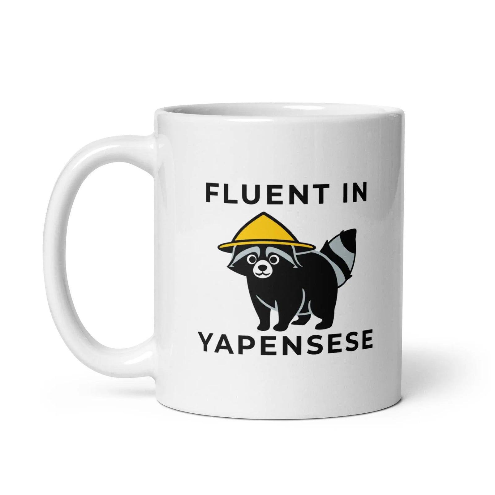 Fluent in Yapenese White glossy mug - Orbital Clothing