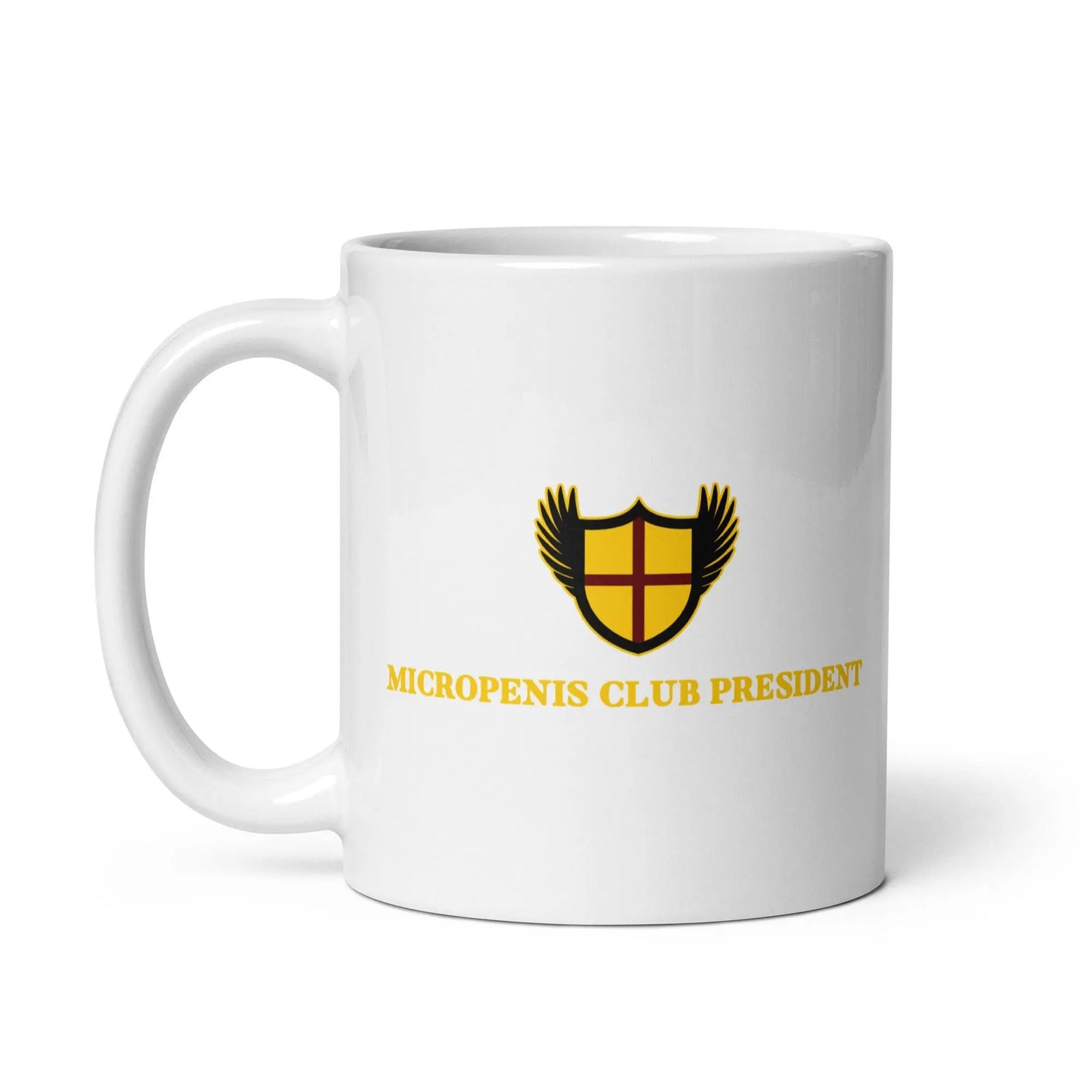 Micropenis Club President White glossy mug - Orbital Clothing