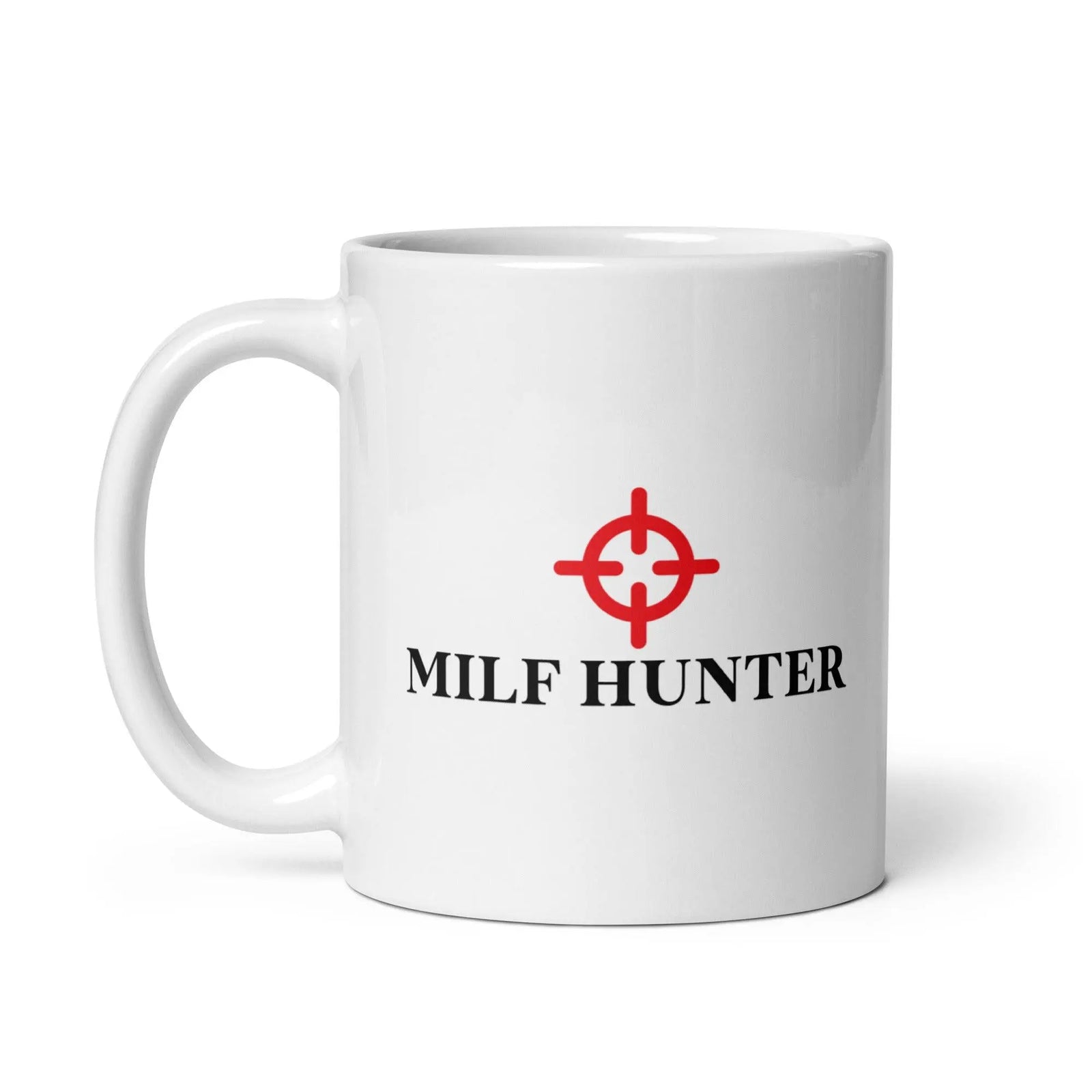 Milf Hunter White glossy mug - Orbital Clothing
