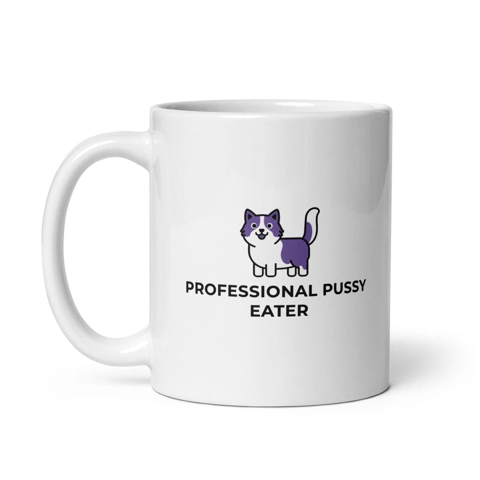 Professional Pussy Eater White glossy mug - Orbital Clothing