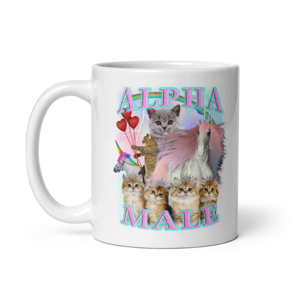 Alpha Male OG Design! White glossy mug