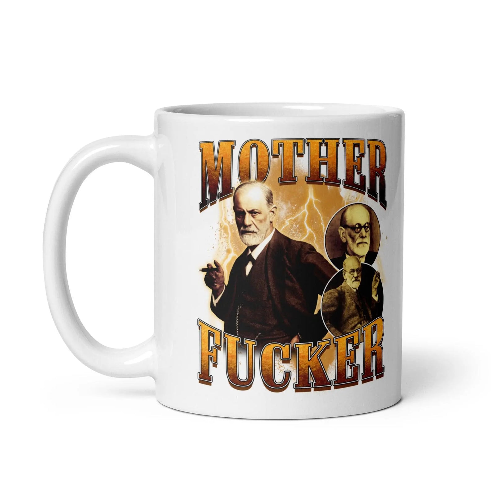Mother Fucker White glossy mug - Orbital Clothing