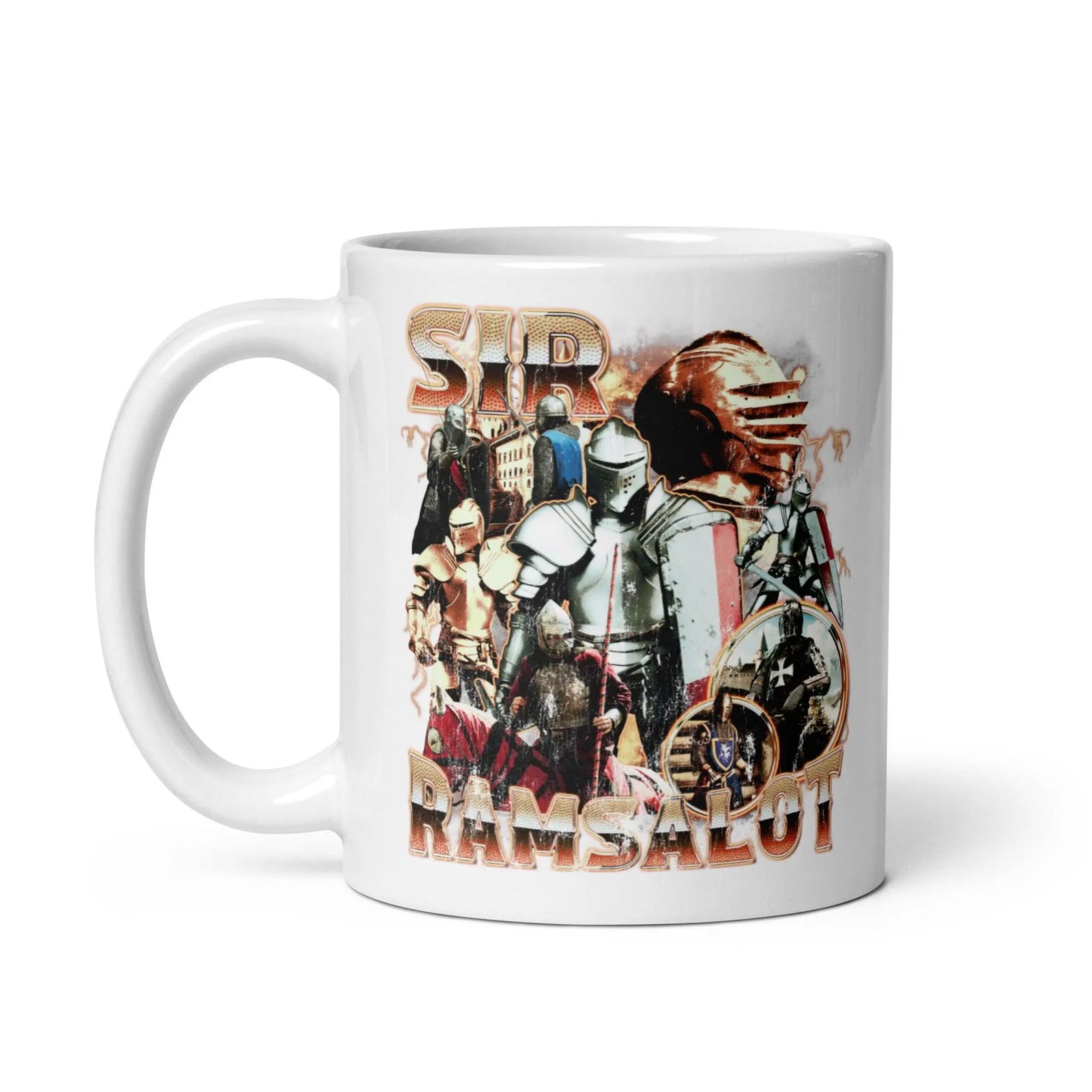 Sir Ramsalot White glossy mug - Orbital Clothing