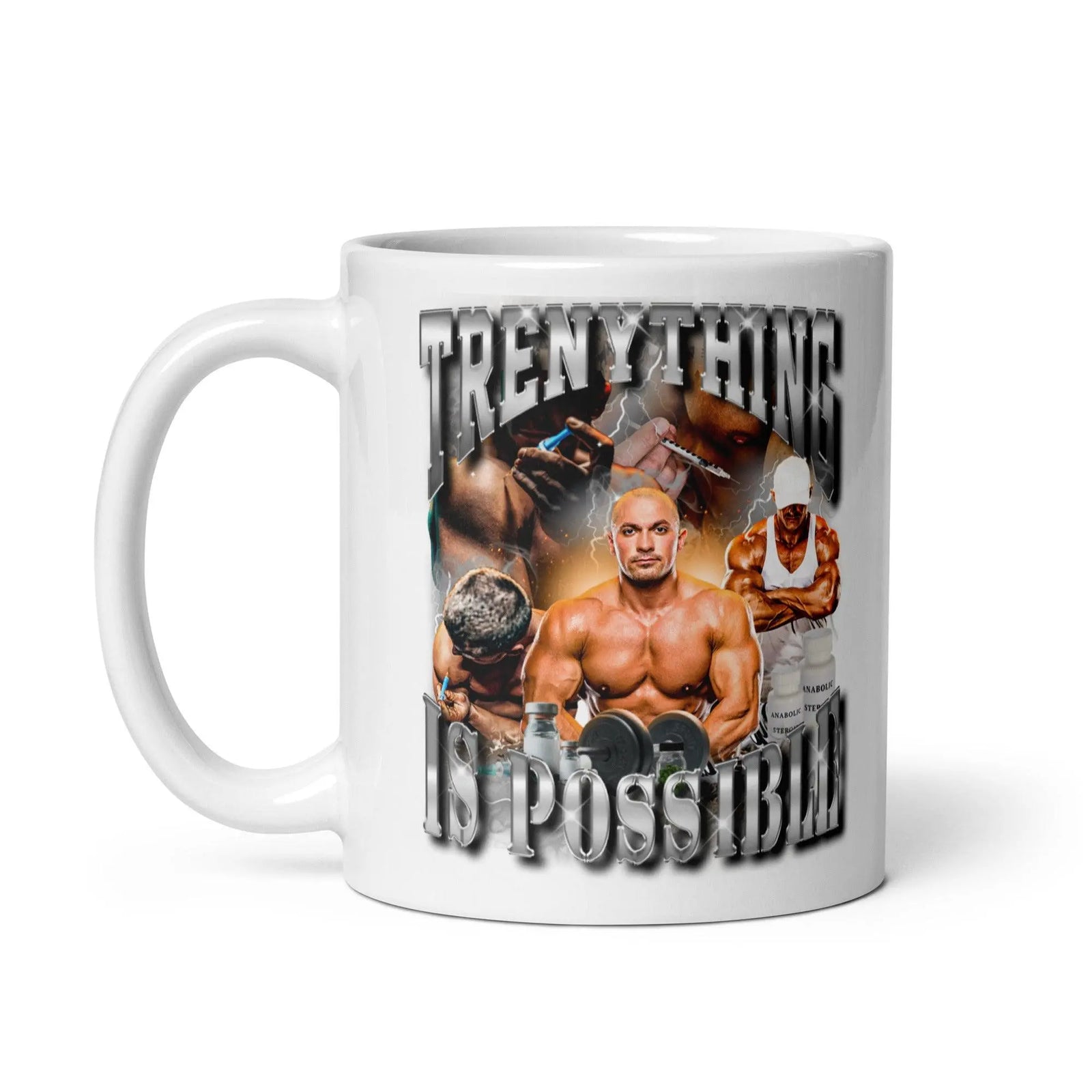 Trenything is Possible White glossy mug - Orbital Clothing