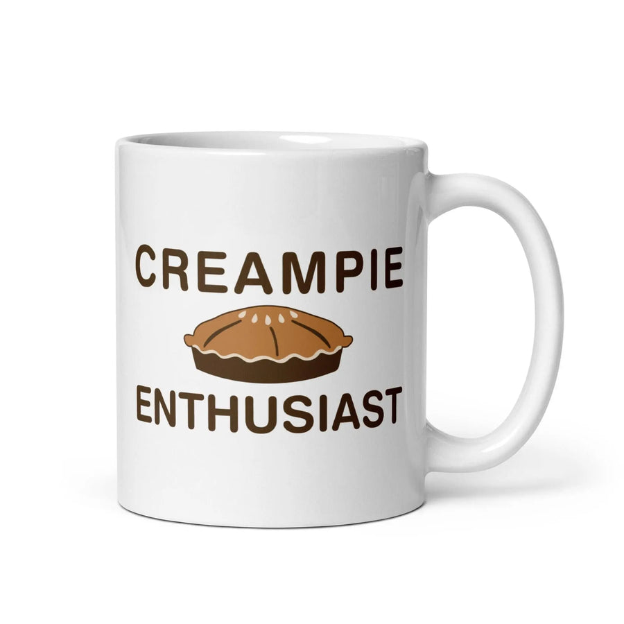 Creampie Enthusiast White glossy mug - Orbital Clothing