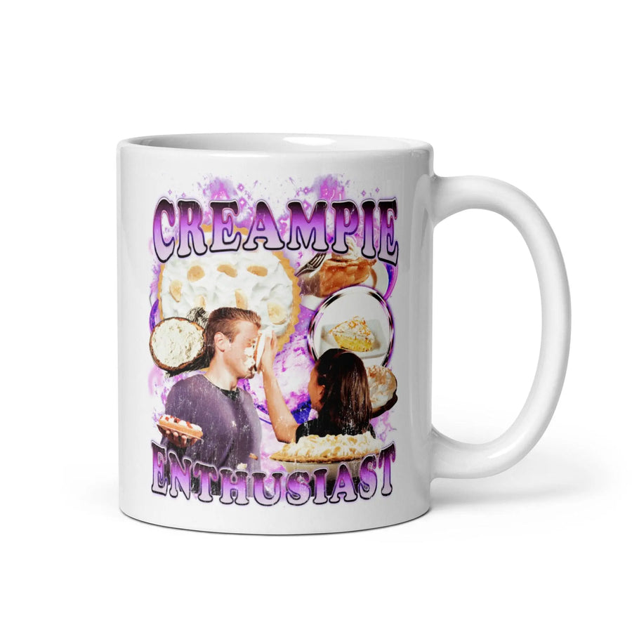 Creampie Enthusiast White glossy mug - Orbital Clothing