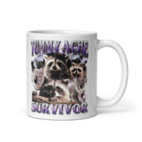 Tummy Ache Survivor White glossy mug - 11 oz
