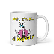 Ja, ik ben Bi... Bi Myself Witte glanzende mok
