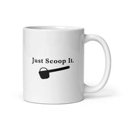 Just Scoop It White glänzender Becher