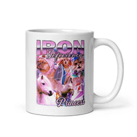 Prinzessinnen-Tasse im Vintage-Stil, weiß glänzend - 11 oz