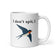 Ik spuug niet, ik slik Witte glanzende mok