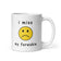 Ich vermisse meine Vorhaut. Weißer, glänzender Becher.