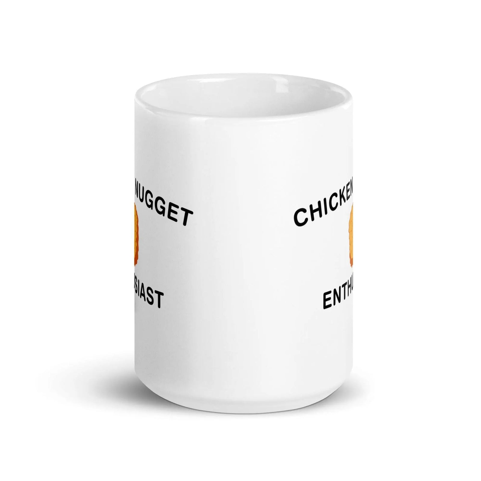 Chicken Nugget Enthusiast White glossy mug - Orbital Clothing