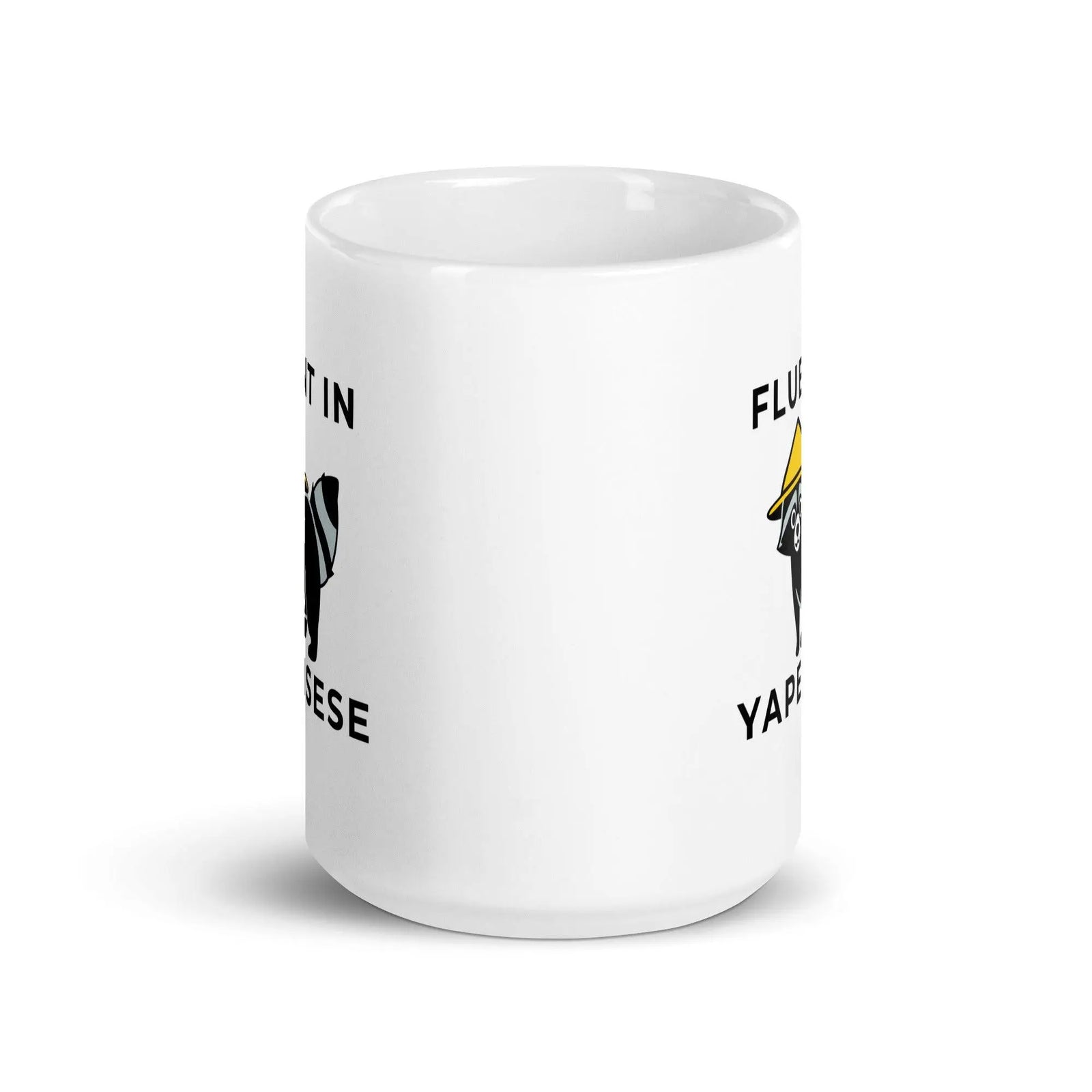 Fluent in Yapenese White glossy mug - Orbital Clothing