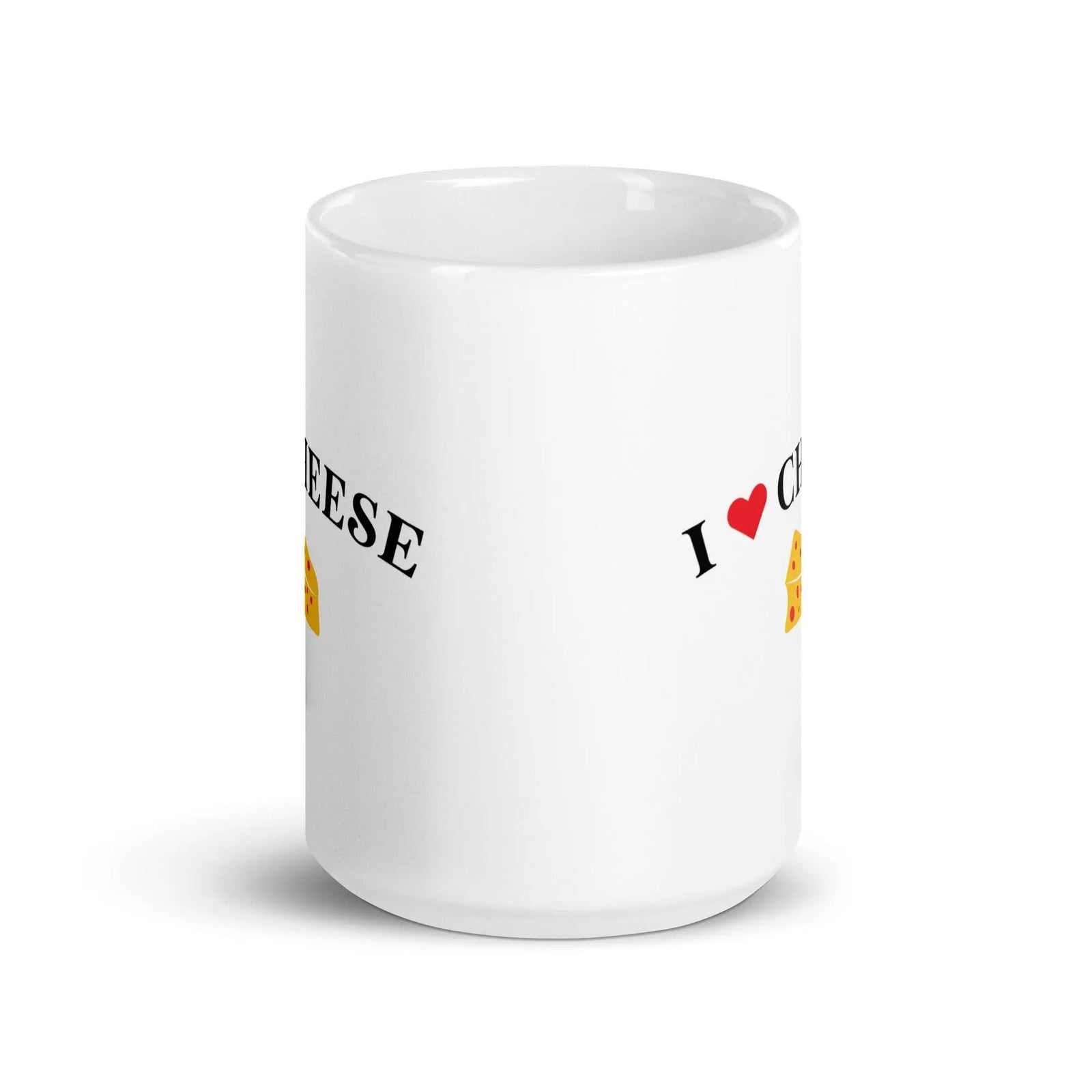 I Love Cheese White glossy mug - Orbital Clothing