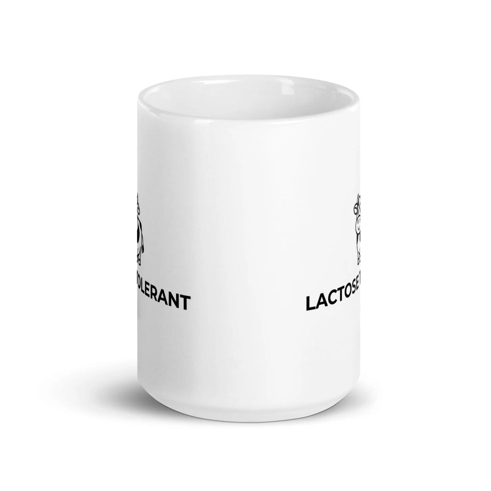 Lactose Tolerant White glossy mug - Orbital Clothing