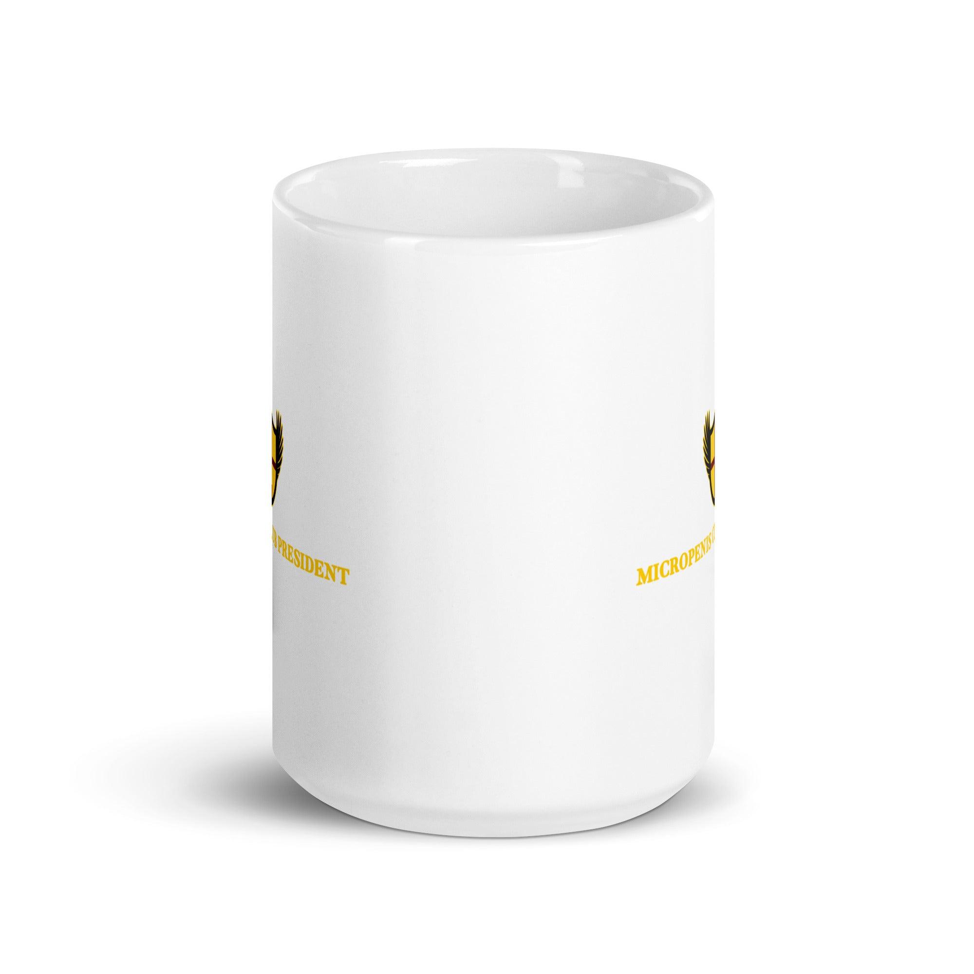 Micropenis Club President White glossy mug - Orbital Clothing
