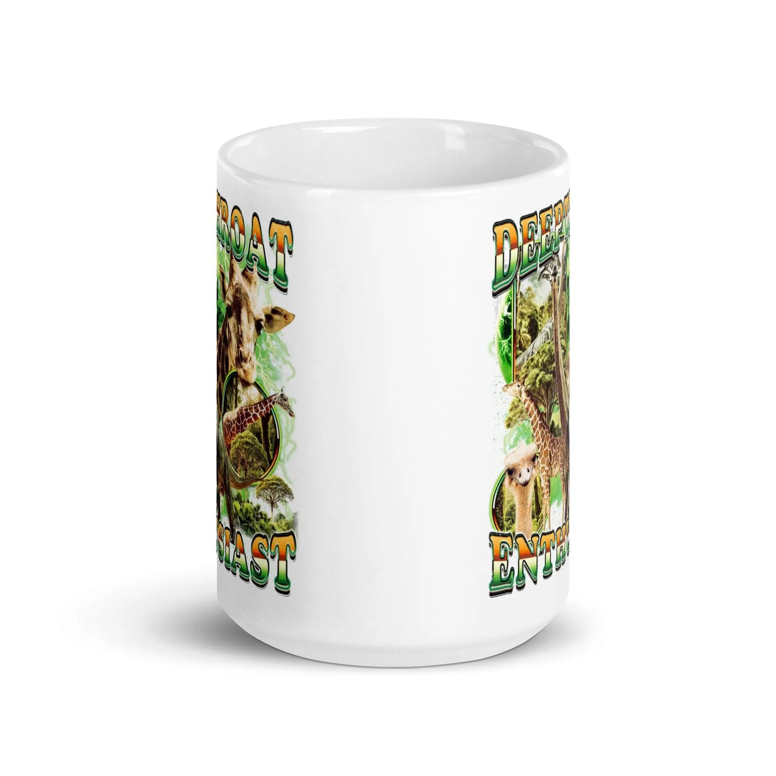 Deepthroat Enthusiast White glossy mug - Orbital Clothing