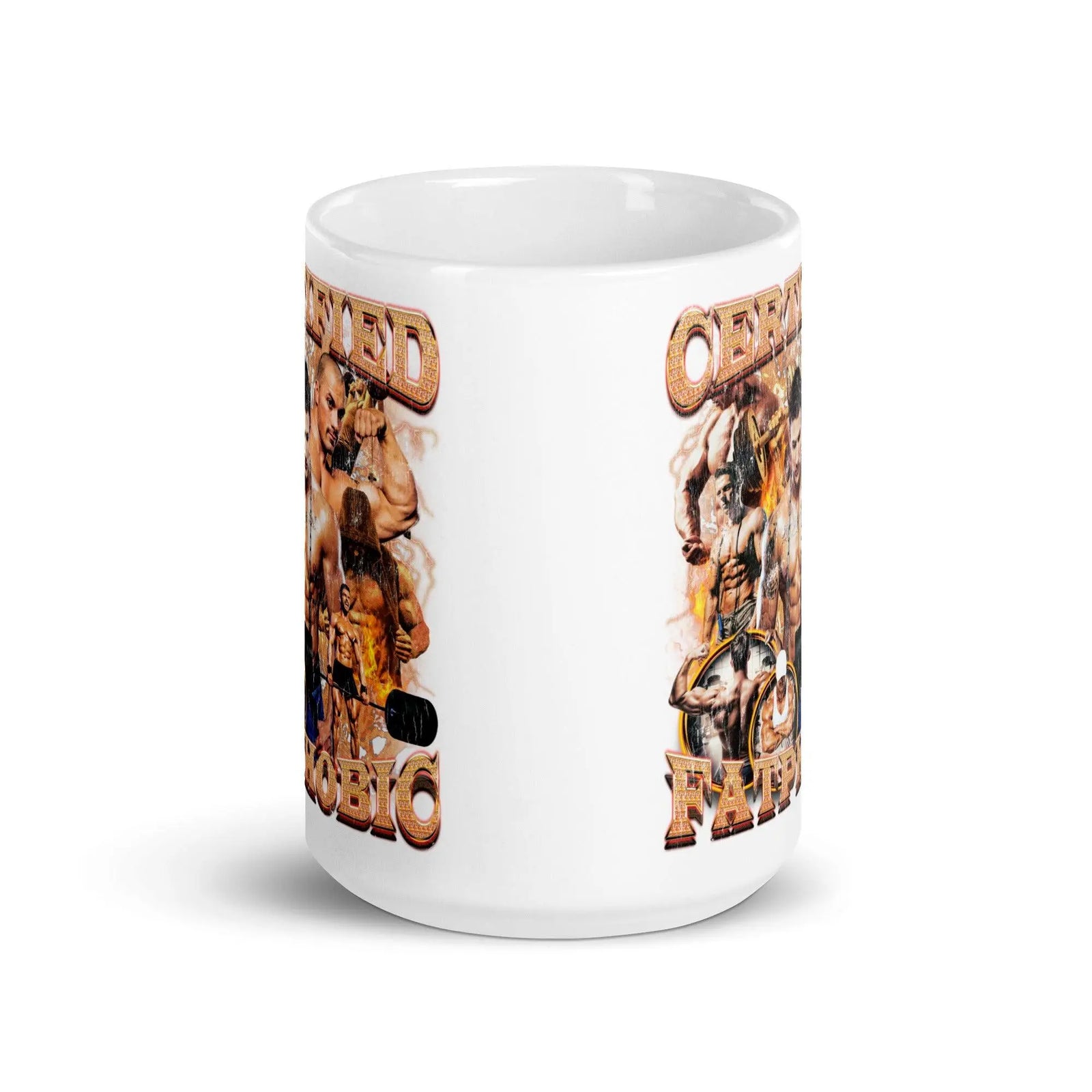 Certified Fatphobic White glossy mug - Orbital Clothing