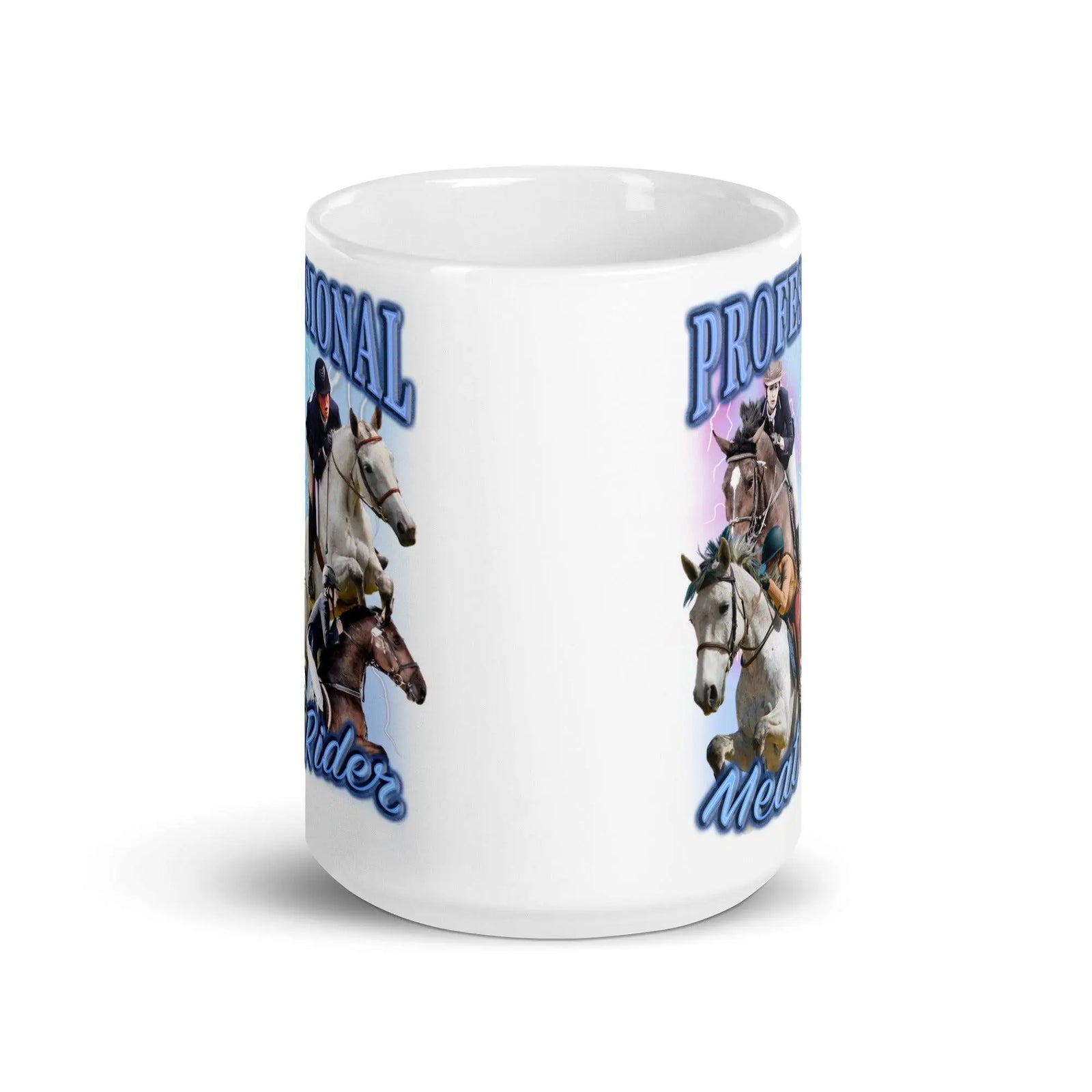 Professional Meat Rider White glossy mug - Orbital Clothing