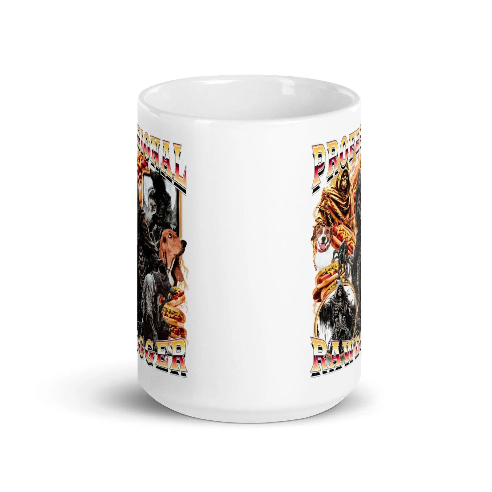 Professional Rawdogger White glossy mug - Orbital Clothing