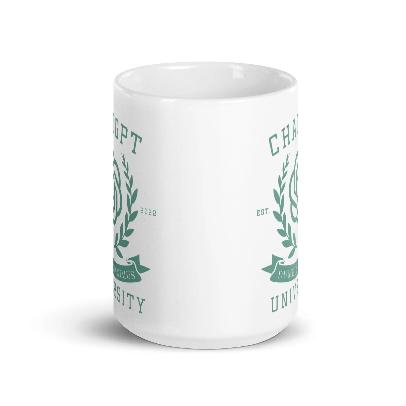 Chat GPT University White glossy mug - Orbital Clothing