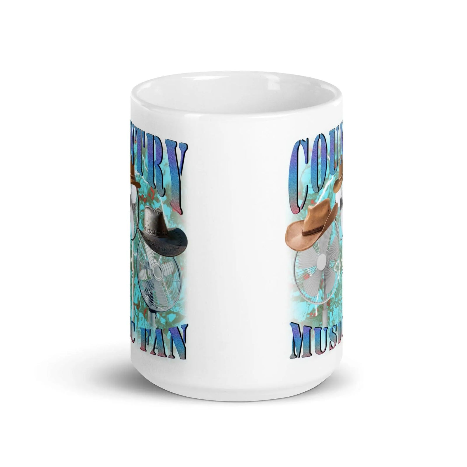 Country Music Fan White glossy mug - Orbital Clothing