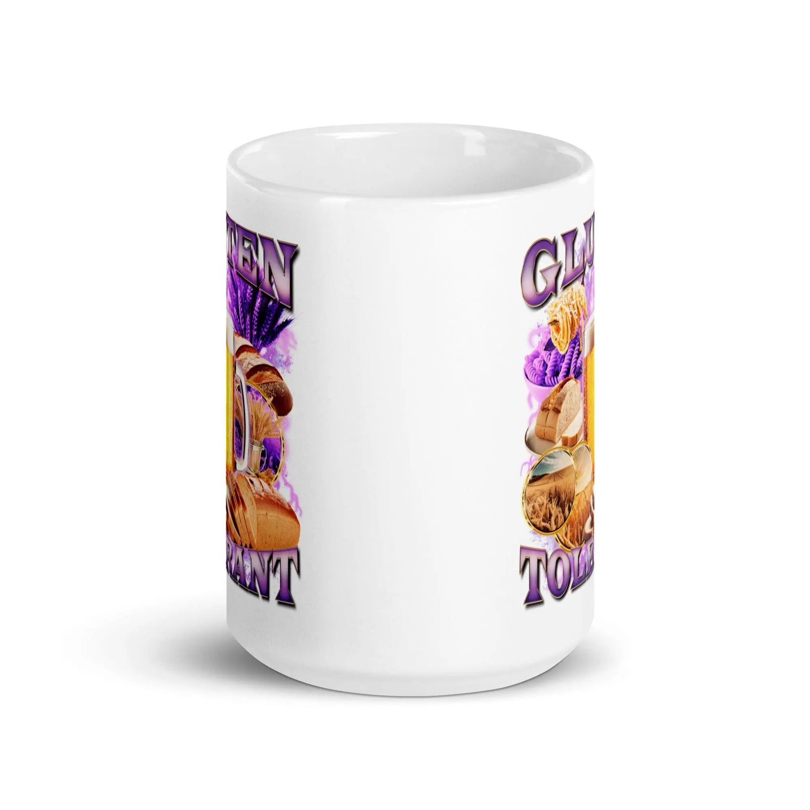 Gluten Tolerant White glossy mug - Orbital Clothing