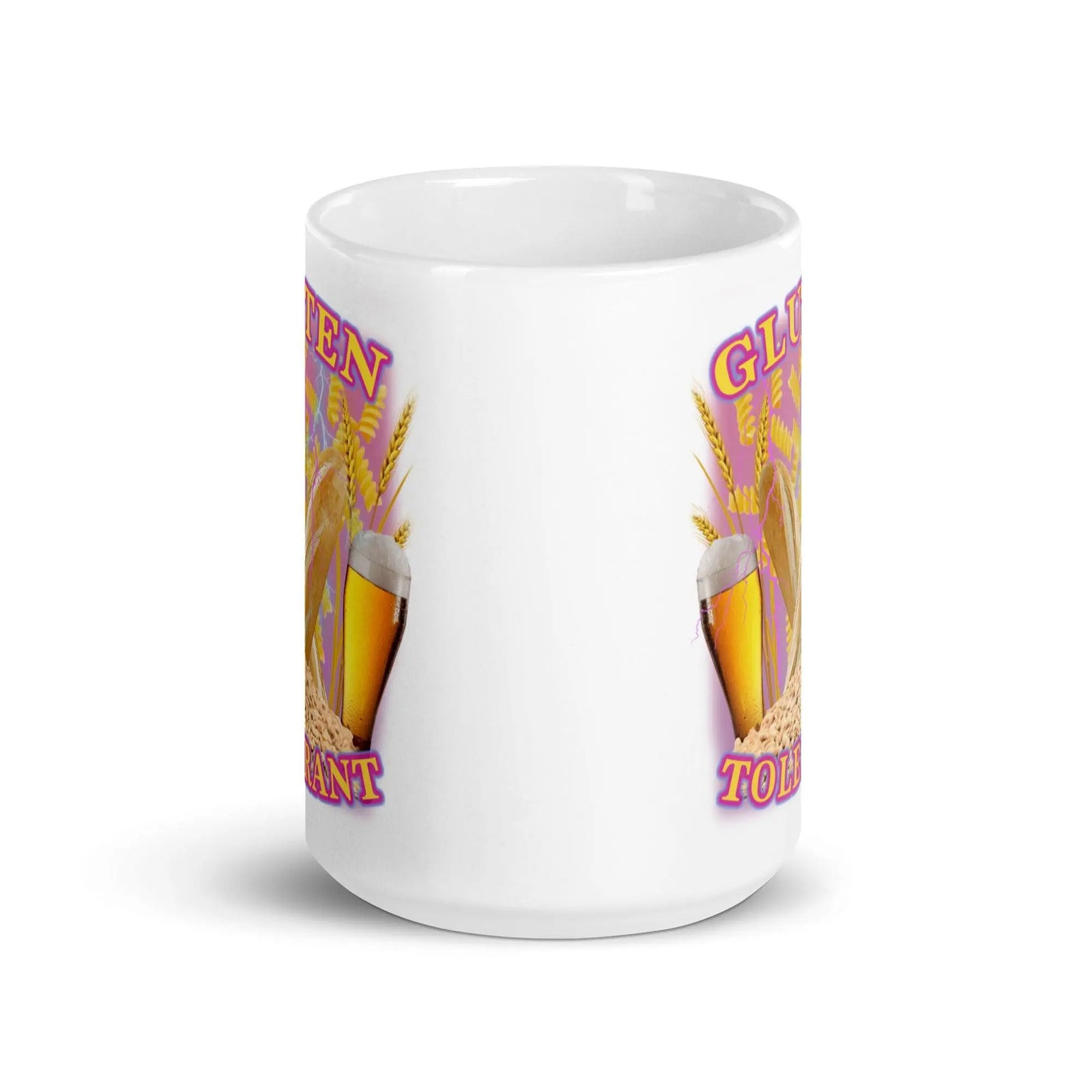 Gluten Tolerant White glossy mug - Orbital Clothing