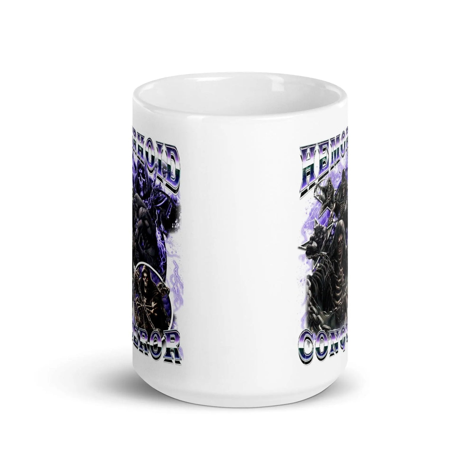 Hemorrhoid Conqueror White glossy mug - Orbital Clothing