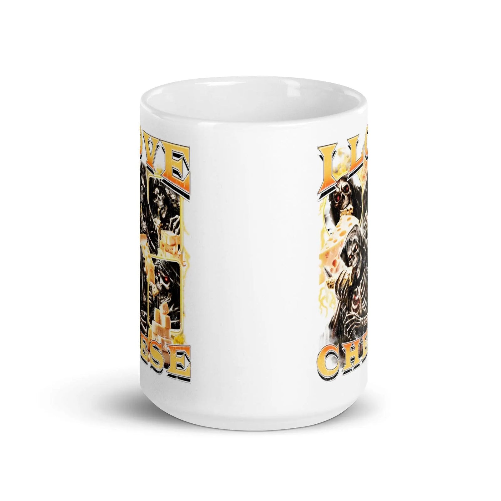 I Love Cheese White glossy mug - Orbital Clothing