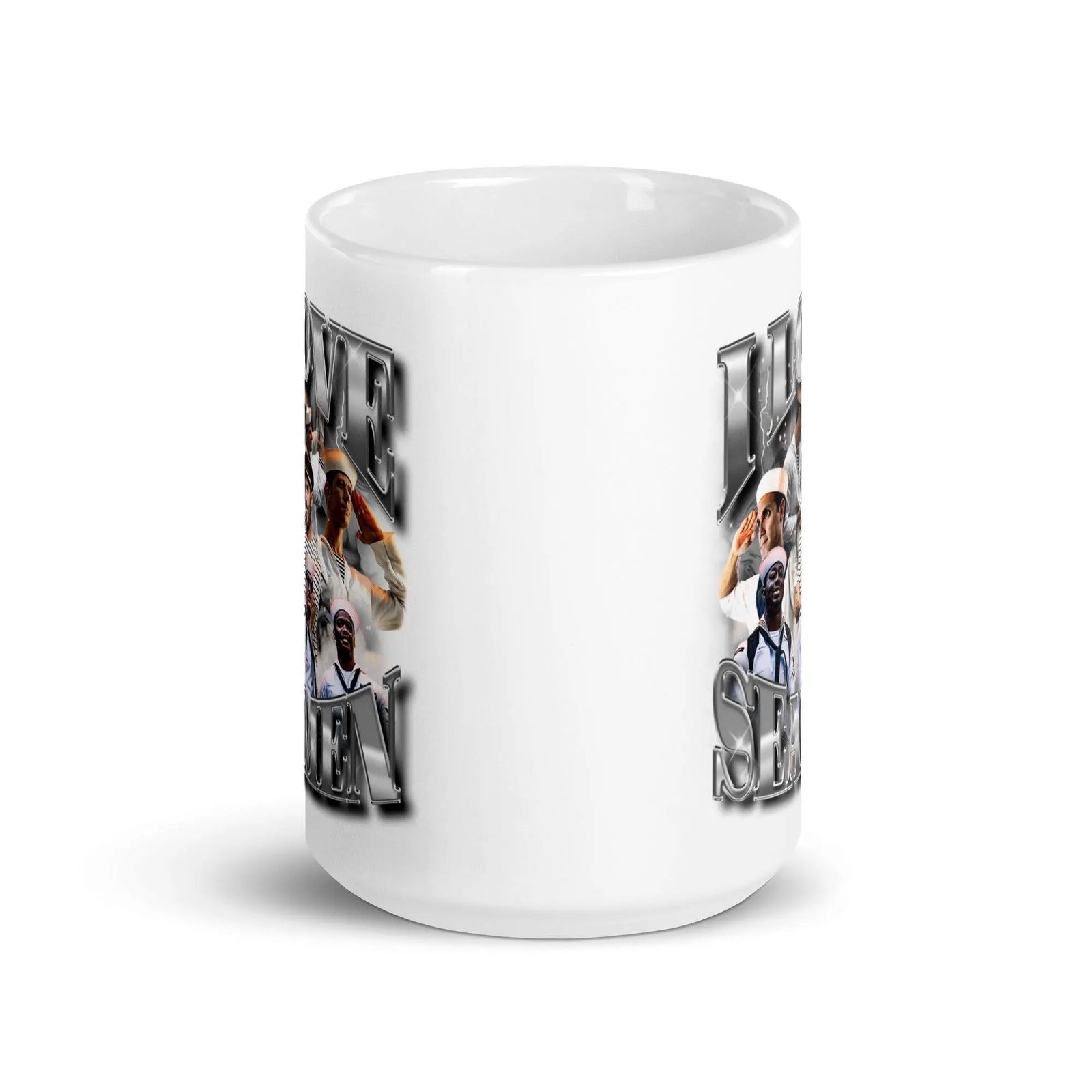 I Love Seamen White glossy mug - Orbital Clothing