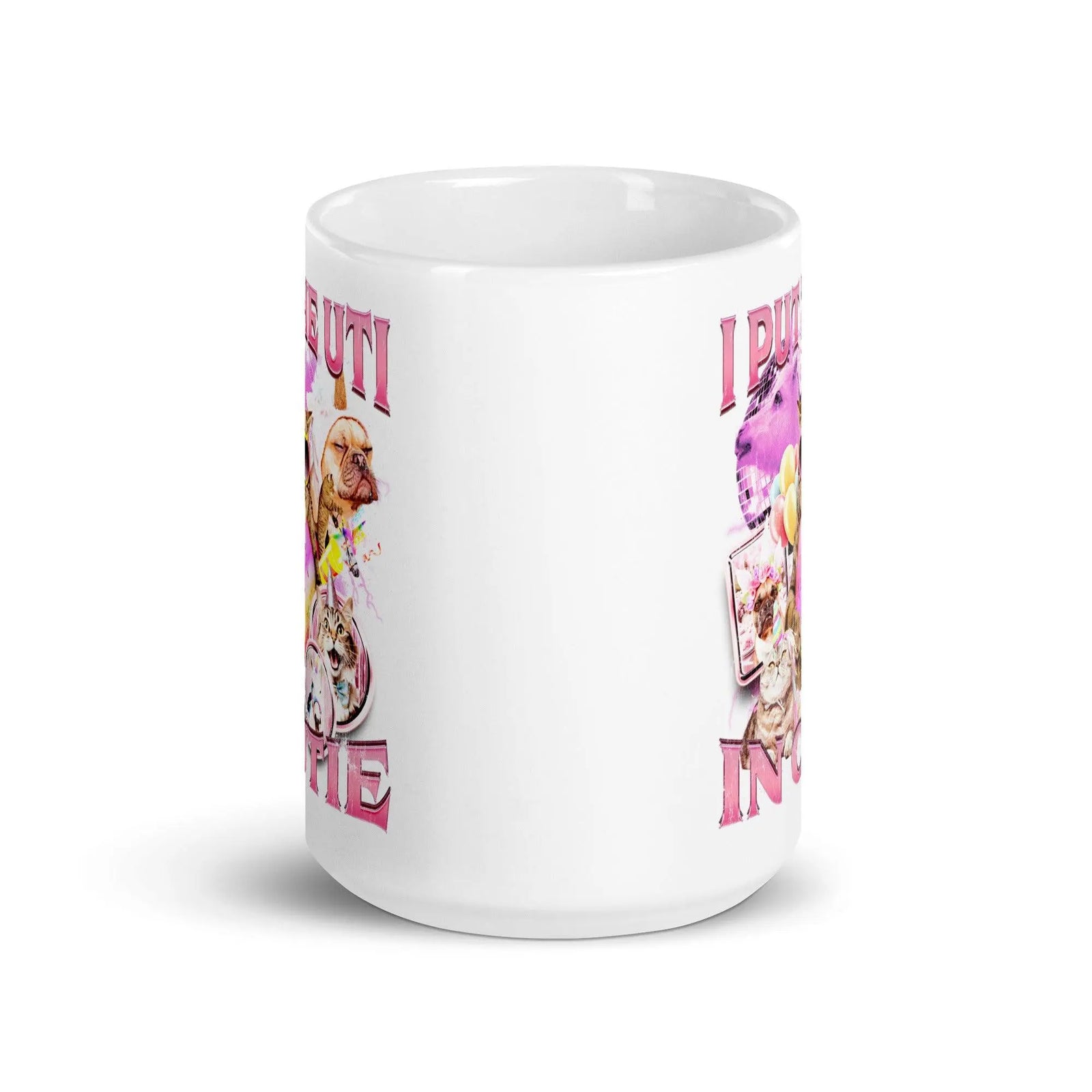 I Put the UTI in Cutie White glossy mug - Orbital Clothing