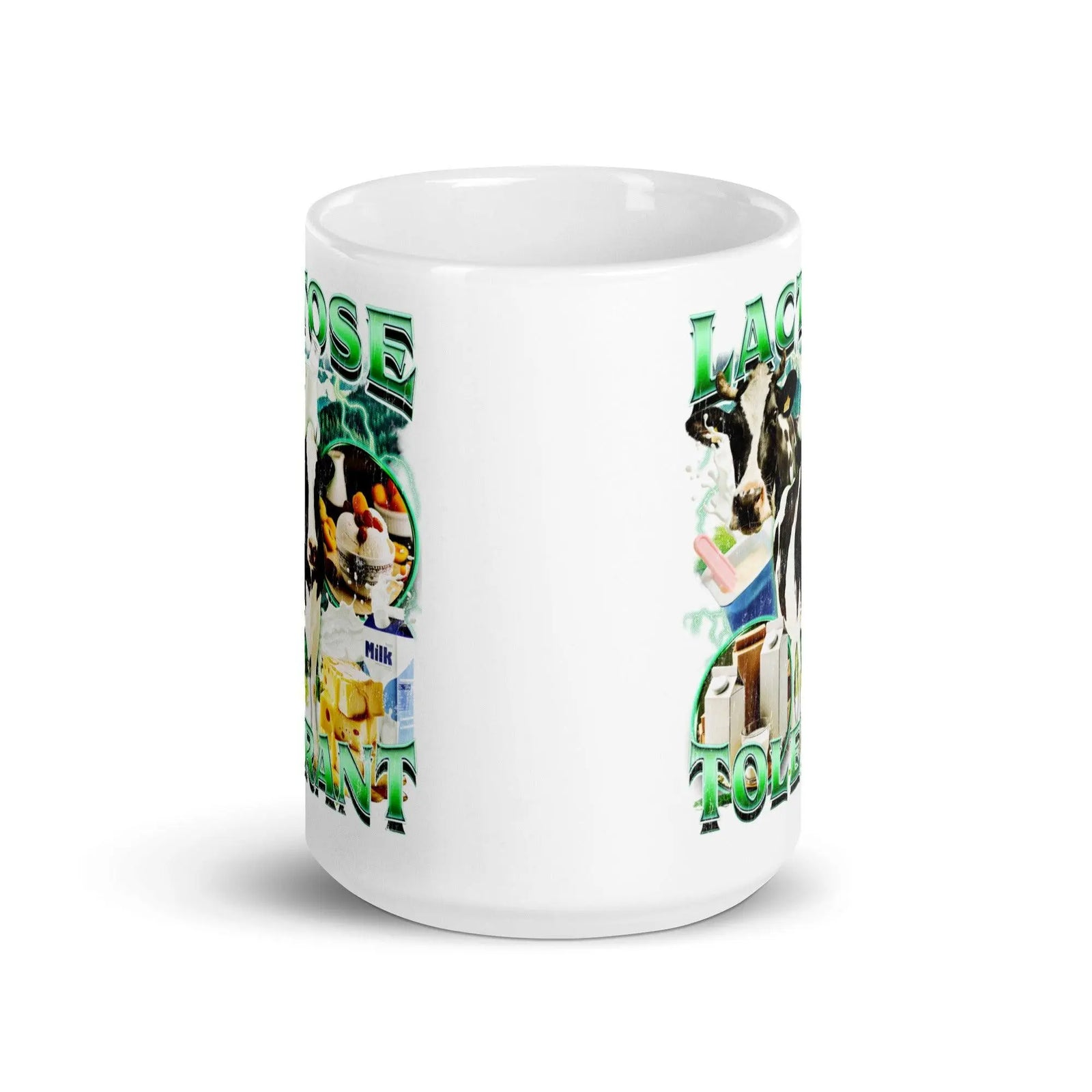 Lactose Tolerant White glossy mug - Orbital Clothing