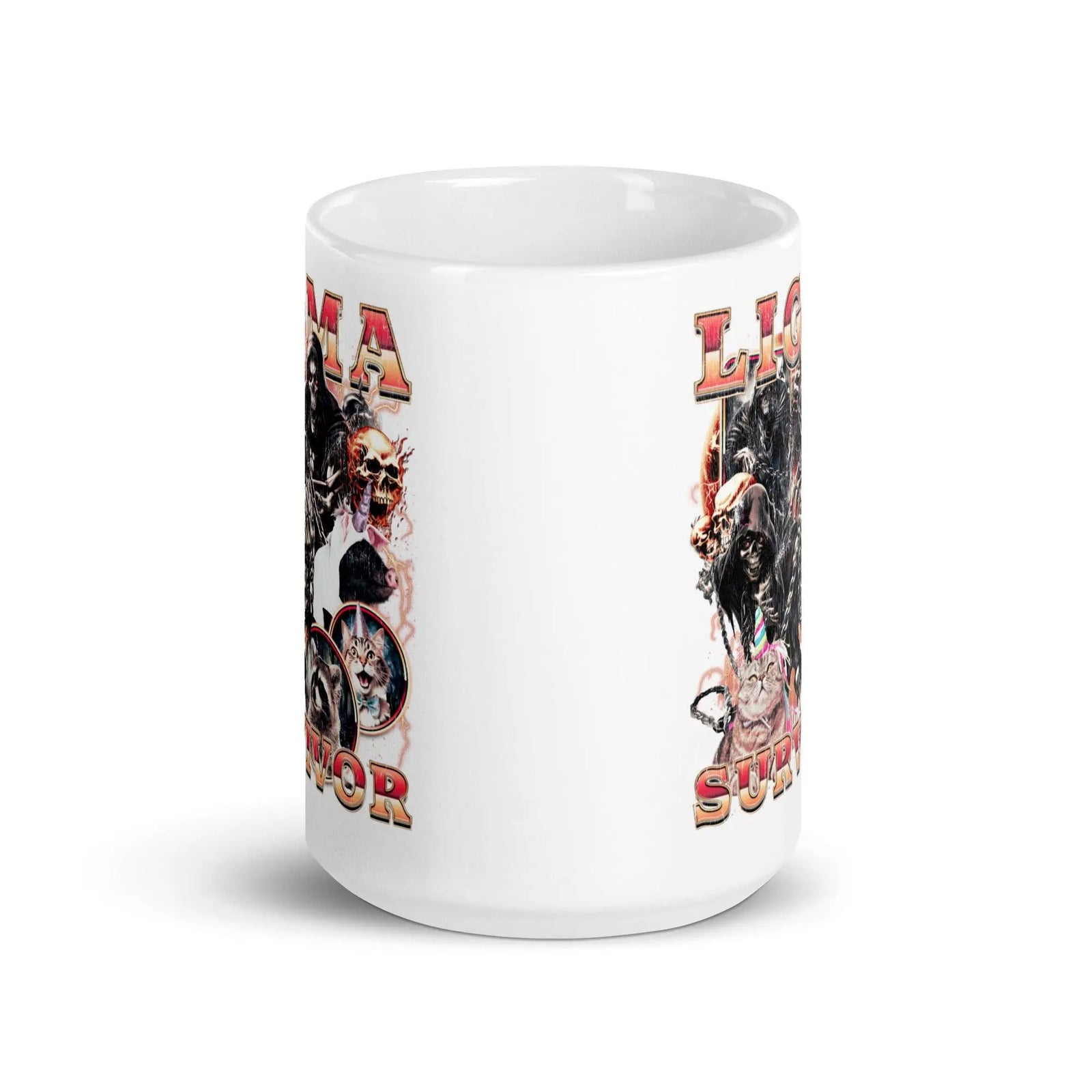Ligma Survivor White glossy mug - Orbital Clothing