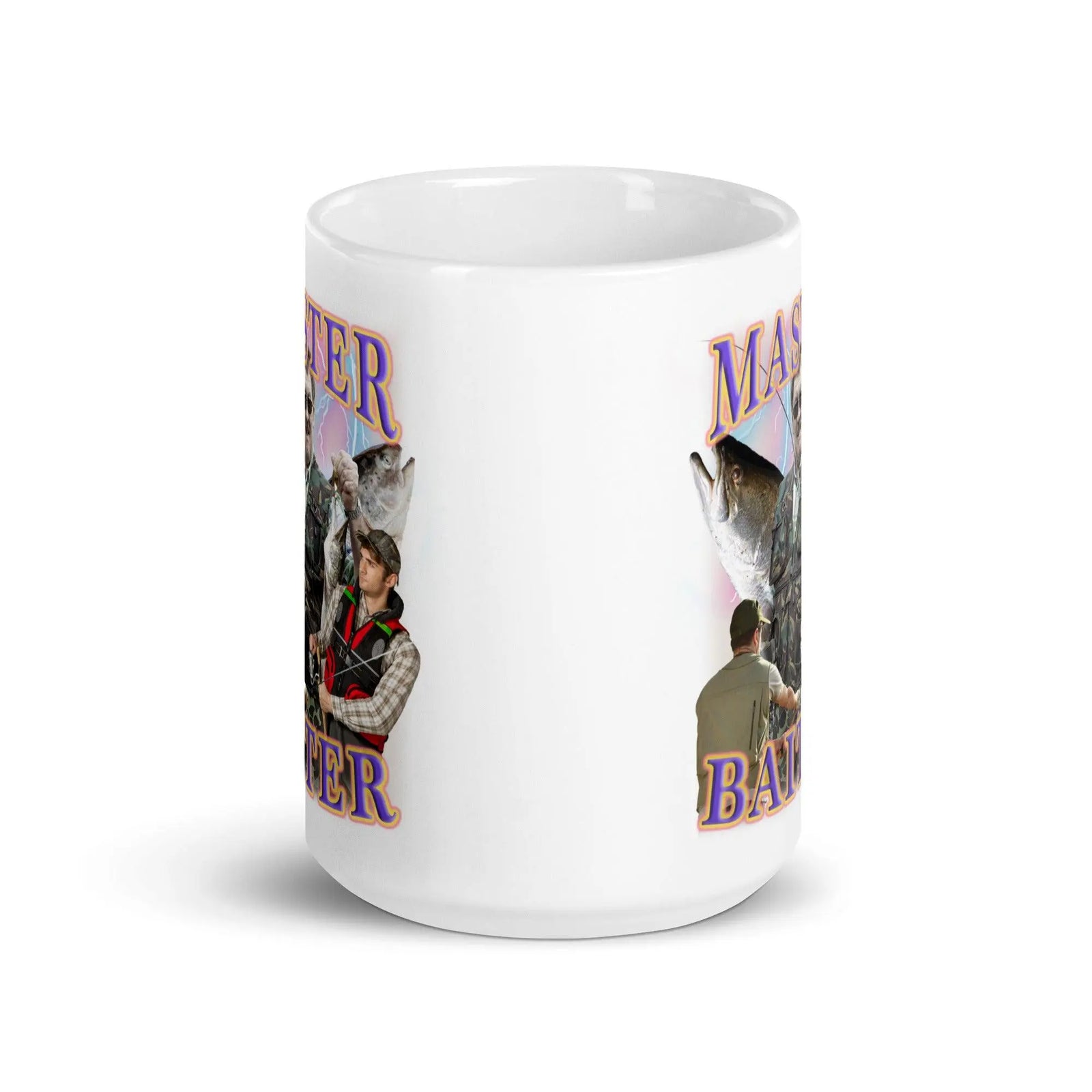 Master Baiter White glossy mug - Orbital Clothing
