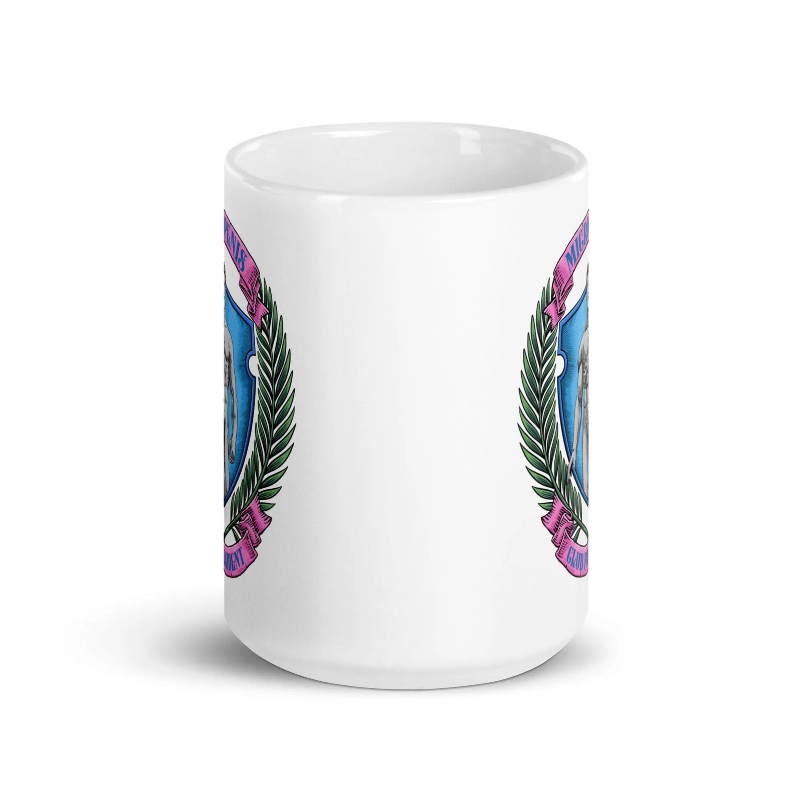 Micro Penis Club President White glossy mug - Orbital Clothing