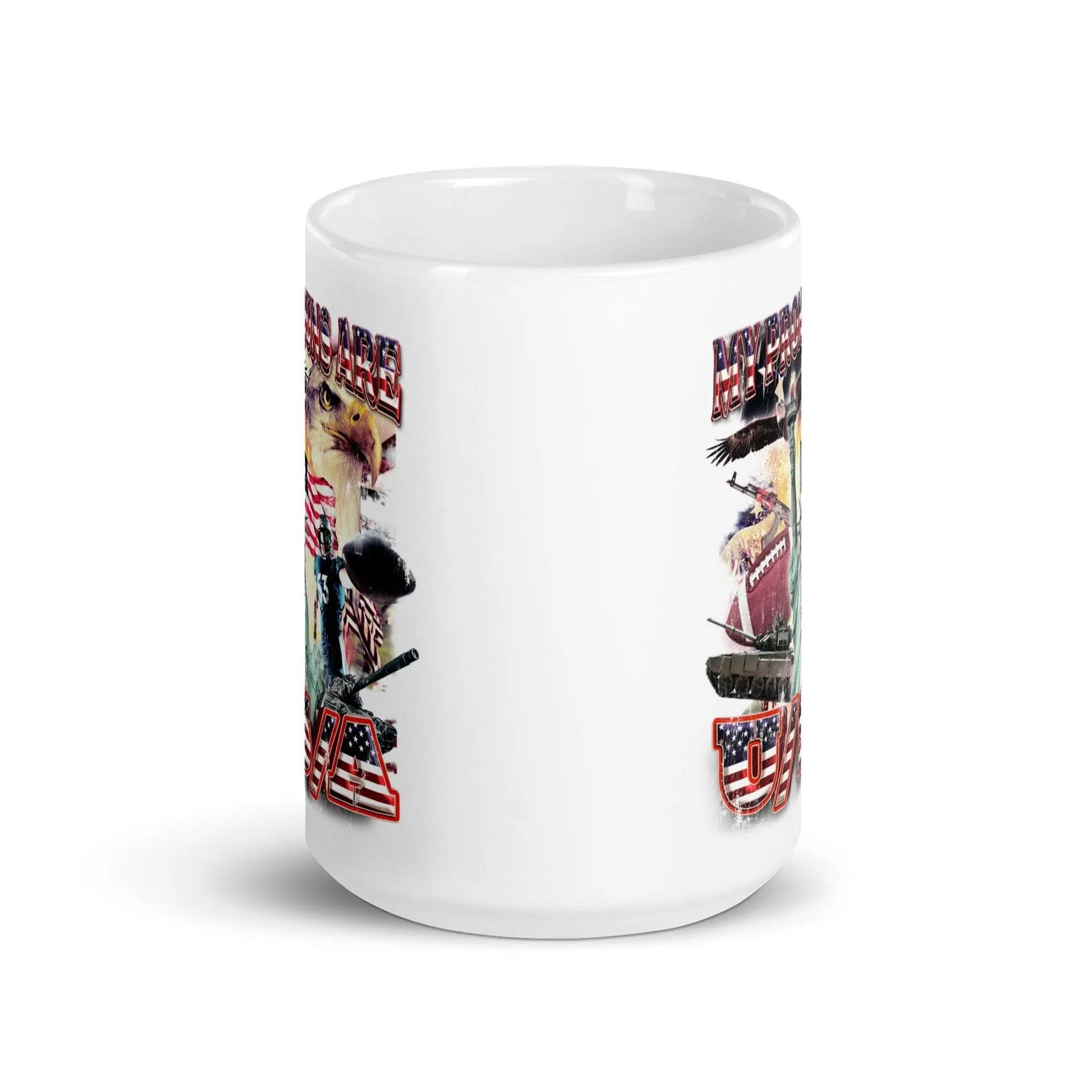 My Pronouns are U/S/A White glossy mug - Orbital Clothing