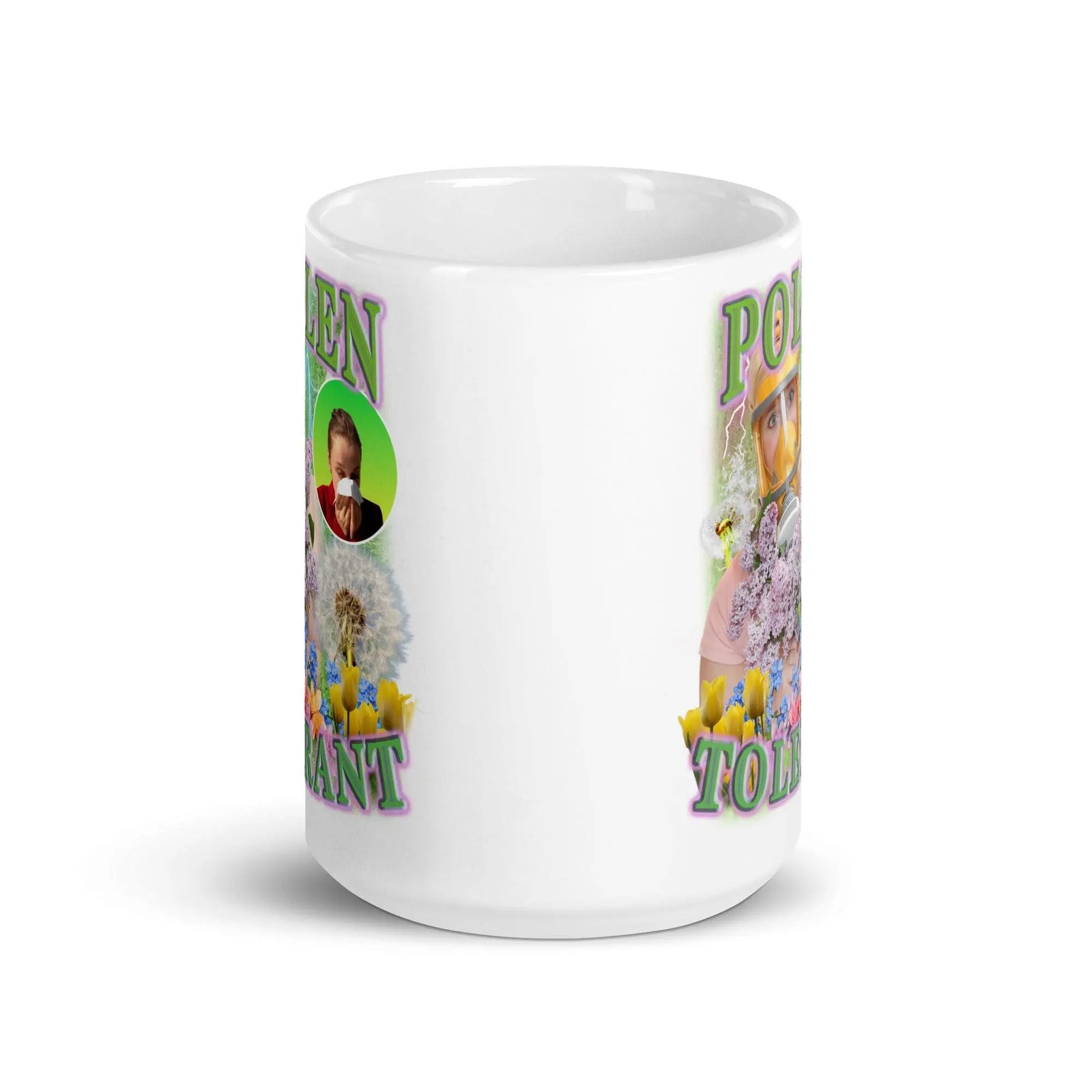 Pollen tolerant White glossy mug - Orbital Clothing