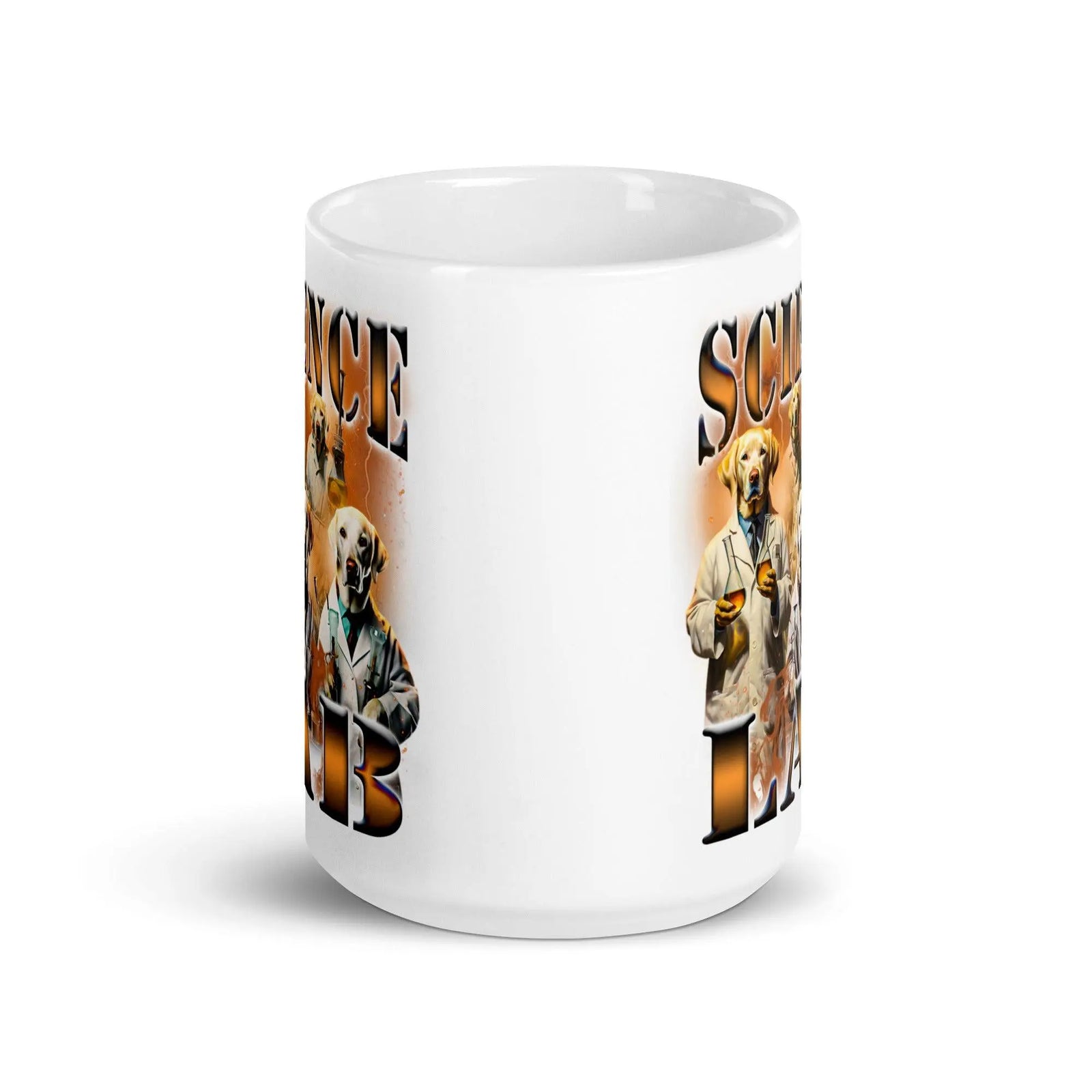 Science Lab White glossy mug - Orbital Clothing