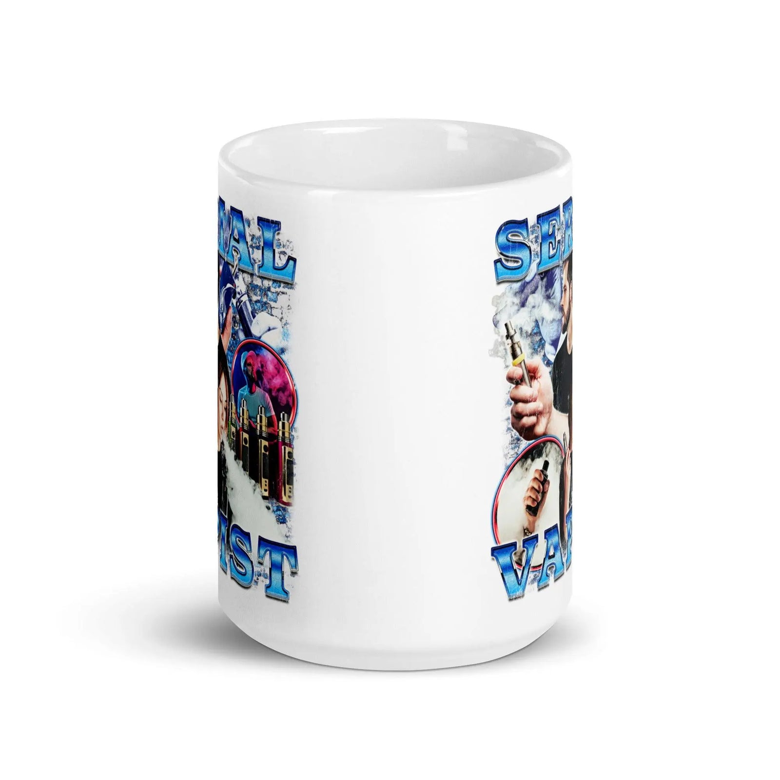 Serial Vapist White glossy mug - Orbital Clothing